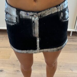 Miaou denim mini skirt size XS